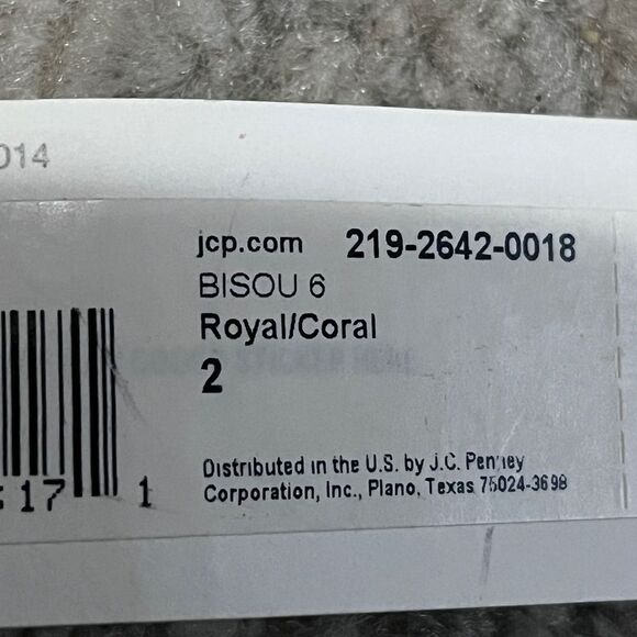 NWT Bisou Bisou V Neck Halter Romper Royal Coral Full lined Size 2 - Picture 3 of 8